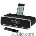 JCBid.com online auction Ihome-ia91bz-ipodriphoner-app-enhanced-dual-alarm-stereo-clock-radio