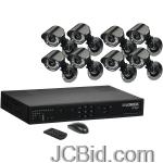 JCBid.com online auction Lorex-lh3261001c8b-16-channel-security-dvr-with-1-tb-hdd-8-cameras