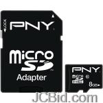 JCBid.com online auction Pny-p-sdu8g10-efs2-microsd-card-8gb-class-10