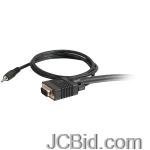 JCBid.com online auction Cablestogo-52135-hd15-to-35mm-uxga-monitor-cable-50-ft