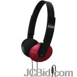 JCBid.com online auction Sony-dr-320dpvred-pc-audio-headset-red