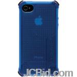JCBid.com online auction Ballistic-sa0722-m075-iphoner-4-ls-case-transparent-blue-with-5-black-5-red-curved-bumpers