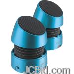 JCBid.com online auction Ihome-ihm79lc-rechargeable-mini-stereo-speakers-blue
