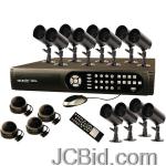 JCBid.com online auction Security-labs-srs-505-16-channel-observation-system-with-500gb-hd-3g-dvr-16-cameras