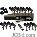 JCBid.com online auction Security-labs-srs-506-16-channel-observation-system-with-500gb-hd-3g-dvr-16-cameras