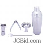 JCBid.com online auction 5pc-stainless-steel-bar-set