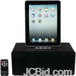 JCBid.com online auction Jensen-jips-290i-ipadripodriphoner-universal-docking-speaker-station