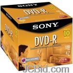 JCBid.com online auction Sony-10dmr47r4-47-gb-write-once-dvd-rs-10-pk