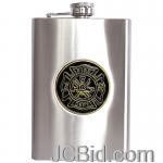 JCBid.com online auction Ss-flask-w-fire-dept-medallion