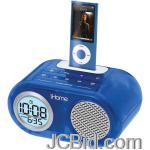 JCBid.com online auction Ihome-ih33lt-ipod-translucent-dual-alarm-clock-blue
