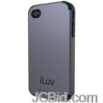 JCBid.com online auction Iluv-icc760gry-regatta-dual-layer-case-for-iphoner-44s-gray