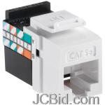 JCBid.com online auction Leviton-5g108-rw5-quickport-cat-5e-jack-white