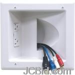 JCBid.com online auction Peerless-iba5-w-in-wall-plastic-cable-plate-with-surge-suppressor