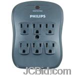 JCBid.com online auction Philips-spp5065c17-6-outlet-home-theater-surge-protector