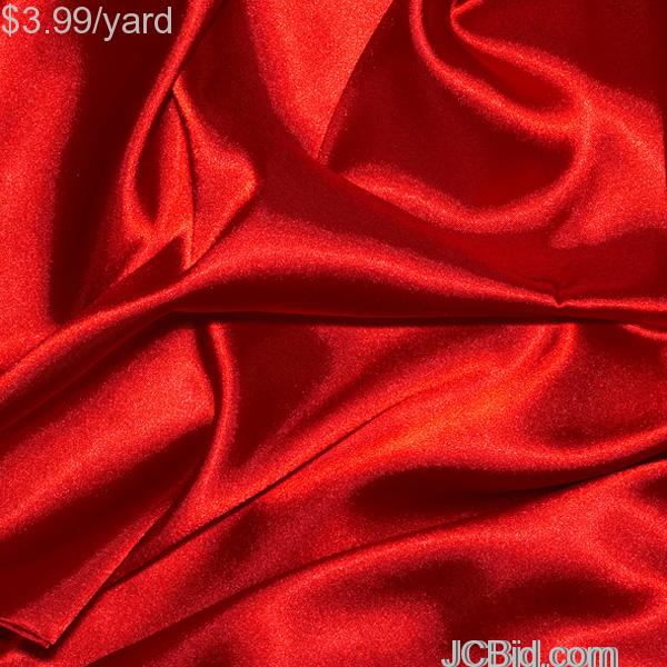 JCBid.com 1-Yards-of-Satin-Fabric-60-W-red-Just-379-Yard
