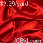 JCBid.com 3-Yards-of-Satin-Fabric-60-W-red-Just-379-Yard