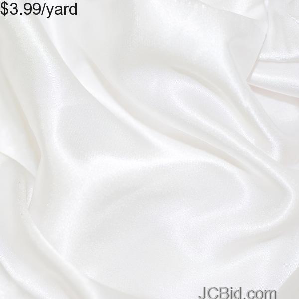 JCBid.com 3-Yards-of-Satin-Fabric-60-W-White-Just-397Yard