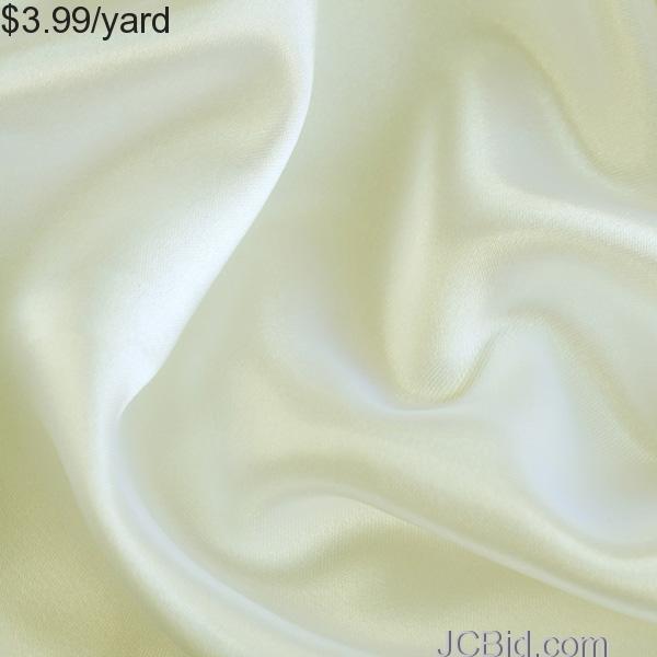 JCBid.com 1-Yards-of-Satin-Fabric-Ivory-60-W-Just-379-Yard