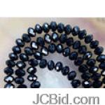 JCBid.com online auction Crystal-gems-bead-black-4x6-mm-25-pc