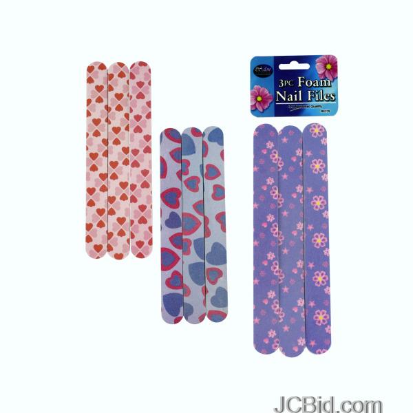 JCBid.com Foam-Nail-Files-display-Case-of-108-pieces