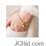 JCBid.com Stunning-Heart-amp-Round-Crystal-Bracelet