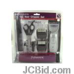 JCBid.com Rechargeable-Hair-Clipper-Set-with-Accessories-display-Case-of-12-pieces