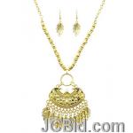 JCBid.com Gold-tone-Native-Indian-Inspired-Metal-necklace