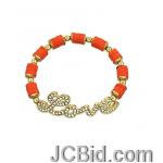 JCBid.com online auction Love-bracelet-orange-colored