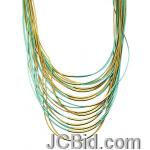 JCBid.com Multi-Layered-Necklace-GreenGold