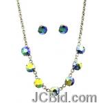 JCBid.com Faceted-Stone-Necklace-and-Earring-set-Bluish-Yellow JCBid.com Faceted-Stone-Necklace-and-Earring-set-Bluish-Yellow