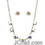 JCBid.com Faceted-Stone-Necklace-and-Earring-set-ivory JCBid.com Faceted-Stone-Necklace-and-Earring-set-ivory