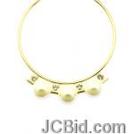 JCBid.com Large-pearl-Crystal-choker