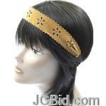 JCBid.com Fancy-Leather-head-band-in-Gold JCBid.com Fancy-Leather-head-band-in-Gold