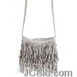 JCBid.com Grey-Fringe-Shoulder-Bag JCBid.com Grey-Fringe-Shoulder-Bag