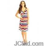 JCBid.com Orange-Chevron-sundress-Size-M JCBid.com Orange-Chevron-sundress-Size-M