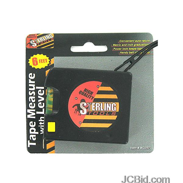 JCBid.com Tape-Measure-with-Level-Case-of-60-pieces