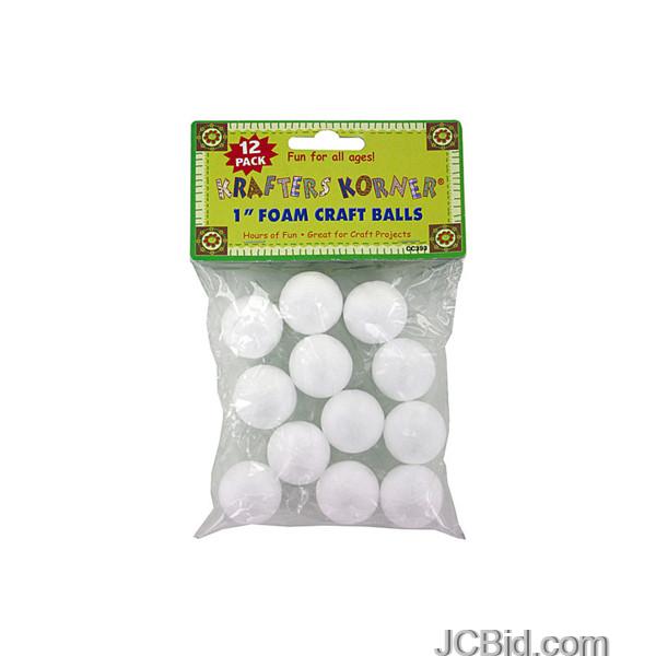 JCBid.com Small-Foam-Craft-Balls-display-Case-of-96-pieces