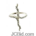JCBid.com Branch-shaped-ring-in-Silver-tone