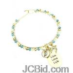 JCBid.com Blue-Charm-Bracelet-Live-Love-Laugh