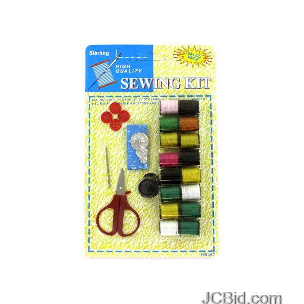 JCBid.com All-In-One-Sewing-Kit-display-Case-of-72-pieces