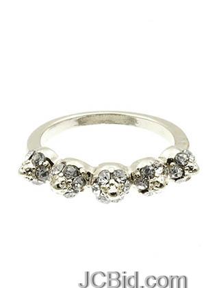 JCBid.com Crown-shaped-ring-in-Silver-tone