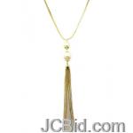 JCBid.com Tassle-Metal-Chain-Necklace-Gold JCBid.com Tassle-Metal-Chain-Necklace-Gold