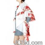 JCBid.com Floral-print-Cap-Collar-Poncho