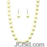 JCBid.com Butter-Colored-16-Long-Pearl-Necklace-set