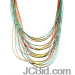 JCBid.com Multi-Layered-Necklace-GreenRed