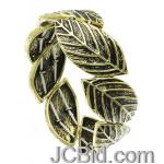 JCBid.com Antique-Gold-Metal-Leaf-Bracelet