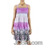 JCBid.com Oval-Print-Sundress-Purple