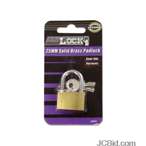 JCBid.com Gold-Tone-Padlock-with-Keys-display-Case-of-72-pieces