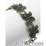 JCBid.com Butterfly-Bracelet-Antique-Silver